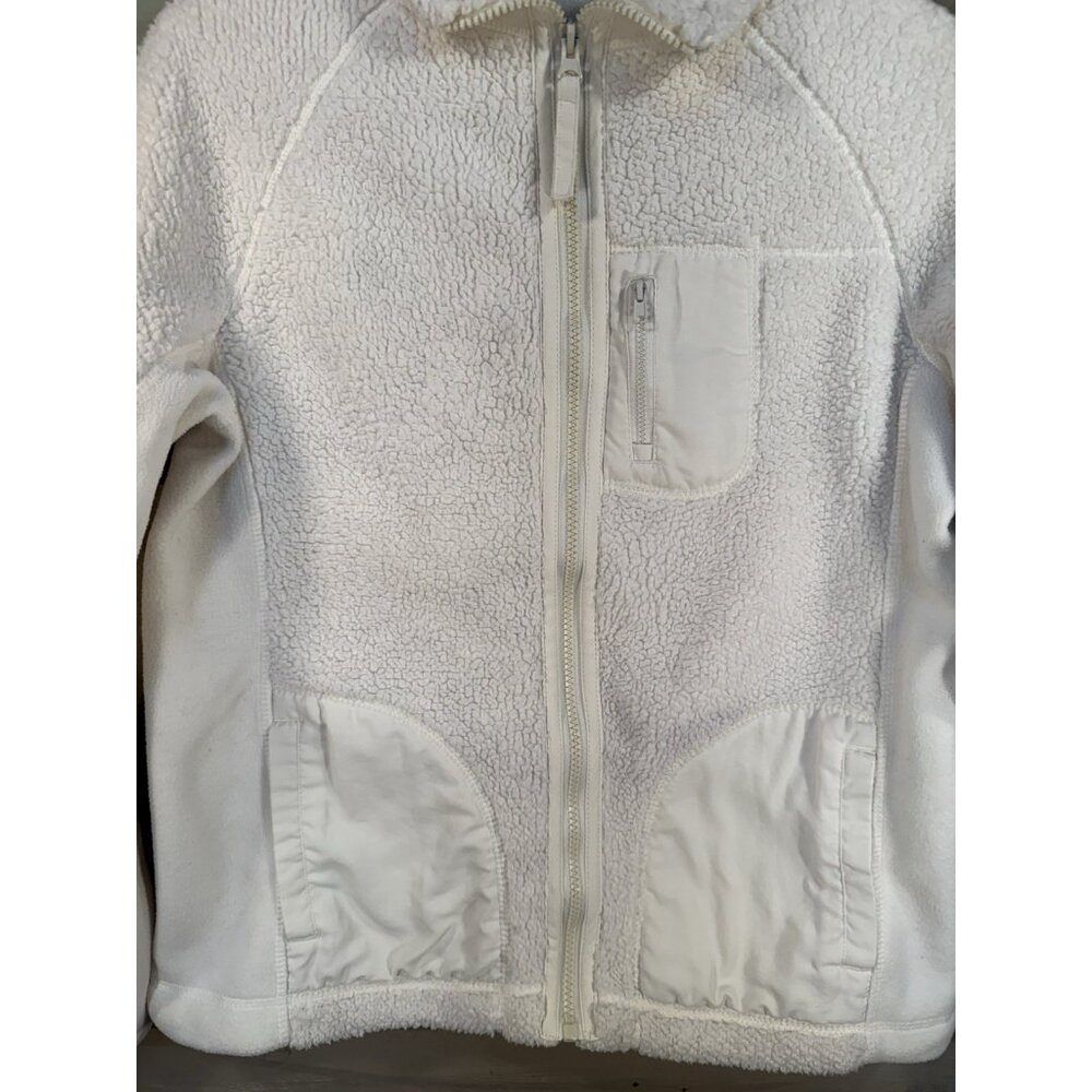 Faded-Glory Women's White Fleece Zipper Sweater Jacket Size M - Picture 2 of 14